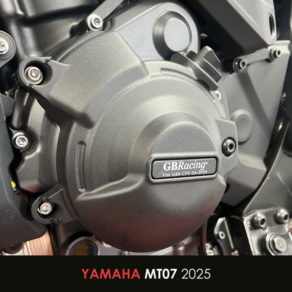 GB Racing Yamaha MT-07 MT-07 AMT 2025-2026; Ténéré 700 700 Rally 2025-2026 & World Raid 2026; MT-07 Tracer + GT 2026; YZF-R7 2026 Stock Secondary Engine Cover - Alternator/Generator