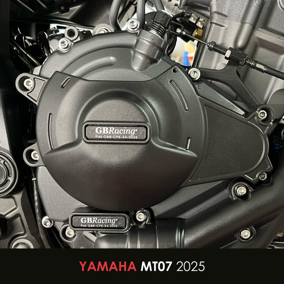 GB Racing Yamaha MT-07 MT-07 AMT 2025-2026; Ténéré 700 700 Rally 2025-2026 & World Raid 2026; MT-07 Tracer + GT 2026; YZF-R7 2026 Stock Secondary Engine Cover - Clutch/Gearbox