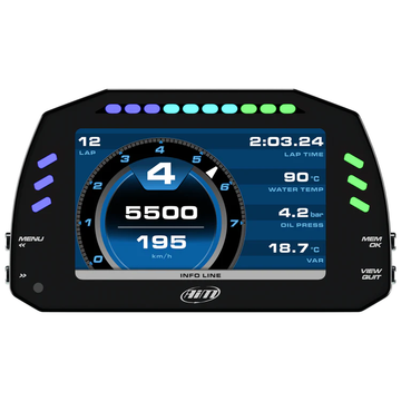 AiM MXS 1.3 Strada 5" TFT Dash Display with Race Icons