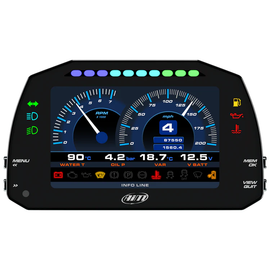 AIM MXS 1.3 Strada Motorcycle 5" TFT Dash Display with Road Icons