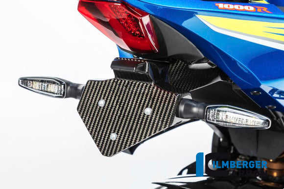 SUZUKI GSX-R1000 (2017-2022) Ilmberger Carbon Numberplate Holder - Gloss Finish