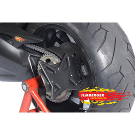 DUCATI Diavel 1200 (2011-2019) Ilmberger Carbon Numberplate holder incl. Rear Sprocket Protection - (Matt Finish)