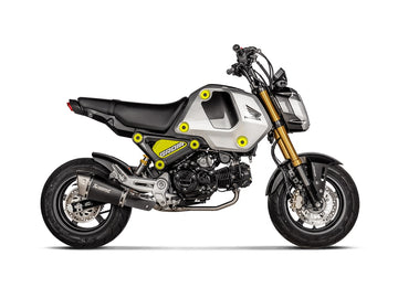 HONDA MSX 125 Grom - (2021-2026) Akrapovic Optional Carbon Fibre Heat Shield
