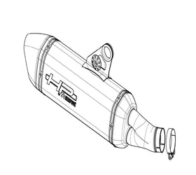 BMW R1200GS Adventure - (2014-2018) Akrapovic Repack Kit For BMW OEM Akrapovic Slip-On Kit With Etched Logo (S-B12SO10-HBOTB)