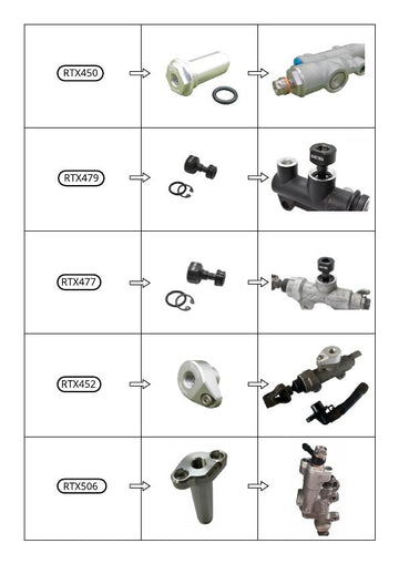 RACETORX brake junction valves Thumb brake hydraulic link kit - 0