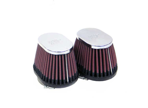 Yamaha RD250LC 1980 - 1982 K&N Performance Air Filter Kit - 2 Individual Tapered Filters