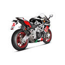 APRILIA RSV4 (1000cc) - (2017-2020) Akrapovic Carbon Silencer Evolution 4-1 Complete Evolution Titanium System - Race Removable Baffle