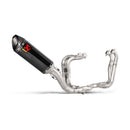 APRILIA RSV4 1100 Factory - (2019-2020) Akrapovic Carbon Silencer Evolution 4-1 Complete Evolution Titanium System - Race Removable Baffle