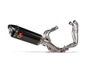 APRILIA RSV4 1100 / Factory - (2021-2024) Akrapovic Carbon Silencer Evolution 4-1 Full System - Race Removable Baffle