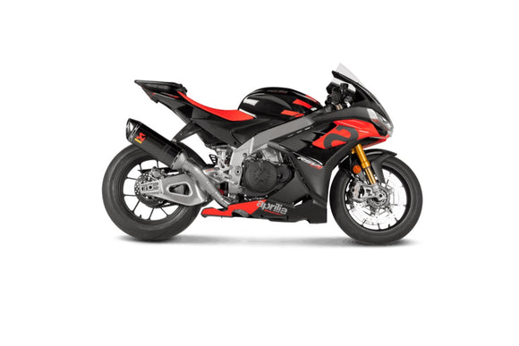 APRILIA RSV4 1100 / Factory - (2021-2024) Akrapovic Carbon Silencer Evolution 4-1 Full System - Race Removable Baffle