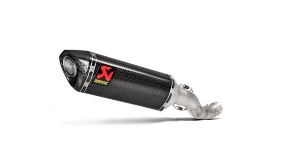 APRILIA Tuono V4 / Factory - (2021-2024) Akrapovic Carbon Silencer Slip-On Kit - Race Removable Baffle
