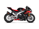 APRILIA RSV4 1100 / Factory - (2021-2024) Akrapovic Carbon Silencer Slip-On Kit - Race Removable Baffle