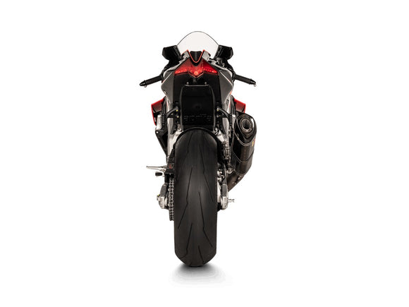 APRILIA RSV4 1100 / Factory - (2021-2024) Akrapovic Carbon Silencer Slip-On Kit - Race Removable Baffle