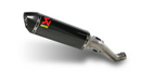 APRILIA Tuono V4 1100 RR / Factory - (2015-2016) Akrapovic Carbon Silencer Slip-On Kit (To OE headers) - Race Removable Baffle