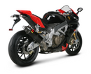 APRILIA Tuono V4 (1000cc) - (2015-2014) Akrapovic Carbon Silencer Slip-On Kit (To OE headers) - Race Removable Baffle