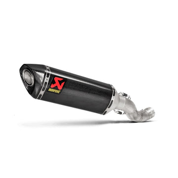 APRILIA RSV4 (1000cc) - (2015-2016) Akrapovic Carbon Silencer Slip-On Kit (To OE headers) - Race Removable Baffle