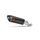 APRILIA Tuono V4 1100 RR / Factory - (2017-2020) Akrapovic Carbon Silencer Slip-On Kit (To OE headers) - Race Removable Baffle