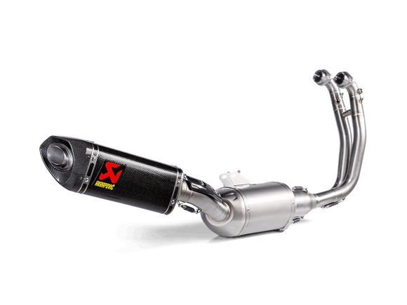 APRILIA RS660 / Factory - (2020-2024) Akrapovic Carbon Silencer Road legal 2-1 Full System - Road Legal