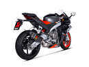 APRILIA Tuono 660 / Factory - (2021-2024) Akrapovic Carbon Silencer Road legal 2-1 Full System - Road Legal