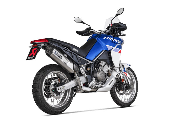 APRILIA Tuareg 660 - (2022-2026) Akrapovic Titanium Silencer Slip-On Kit - Road Legal