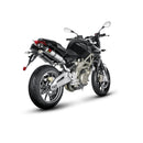 APRILIA SL750 Shiver - (2010-2017) Akrapovic Titanium Silencer Slip-On Kit (To OE headers) - Carbon Outlet Caps - Road Legal Removable Baffle