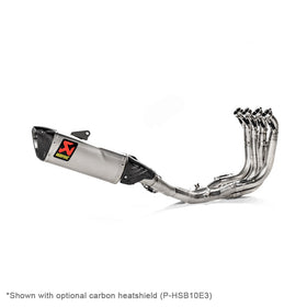 BMW M1000RR - (2021-2024) Akrapovic Titanium Silencer Complete Titanium 4-2-1 Evolution System - Race (Optional Baffle Available)