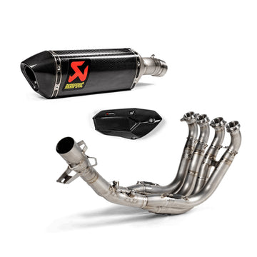 BMW S1000XR - (2025-2026) Akrapovic Full System (Carbon Silencer & Titanium Headers) - Race (Optional Baffle Available)