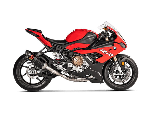 BMW M1000RR - (2021-2024) Akrapovic Full System (Carbon Silencer & Stainless Headers) - Race