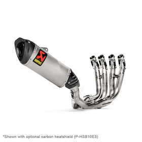 BMW S1000R Naked - (2021-2026) Akrapovic Titanium Silencer Complete Stainless 4-2-1 System - Race (Optional Baffle Available)