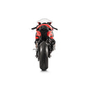 BMW M1000RR - (2021-2026) Akrapovic Carbon Silencer Slip-On Kit - Race. If passenger footrests removed bracket P-MBB10E1-1 required.