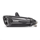 BMW S1000RR - (2017-2018) Akrapovic Titanium Silencer Slip-On Kit (Includes Carbon Heat Shield) - Satin Black - Road Legal