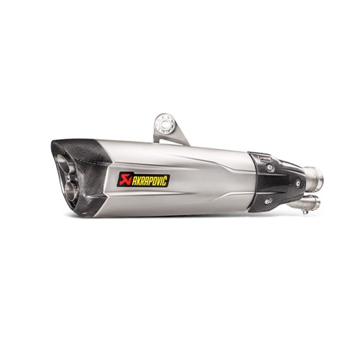 BMW S1000RR - (2017-2018) Akrapovic Titanium Silencer Slip-On Kit (Includes Carbon Heat Shield) - Road Legal