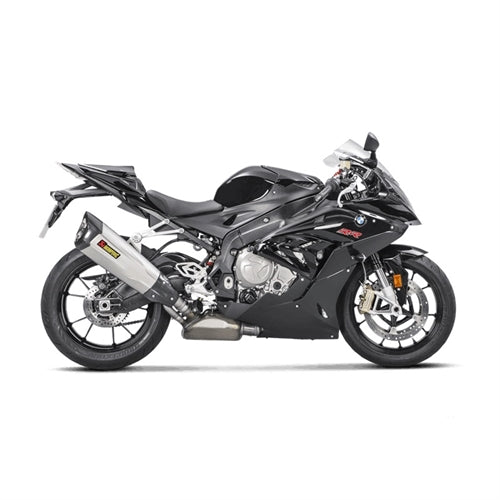 BMW S1000RR - (2017-2018) Akrapovic Titanium Silencer Slip-On Kit (Includes Carbon Heat Shield) - Road Legal
