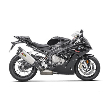 BMW S1000RR - (2017-2018) Akrapovic Titanium Silencer Slip-On Kit (Includes Carbon Heat Shield) - Road Legal