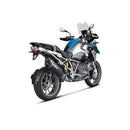 BMW R1200GS Adventure - (2014-2016) Akrapovic Titanium Silencer Slip-On Kit - (Includes Carbon Heat Shield) Black Finish - Road Legal Removable Baffle
