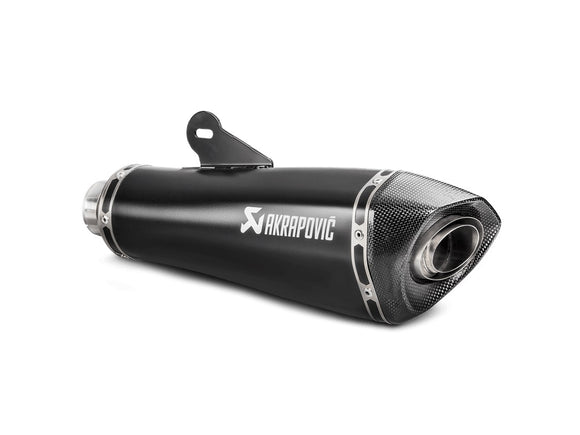 BMW RNineT Pure (1200cc) - (2017-2020) Akrapovic Titanium Silencer BLACK Slip-On Kit - No Link Pipe Included - Choose Link Pipe Option - Road Legal