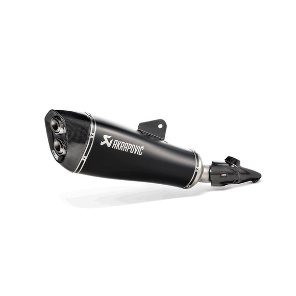 BMW R1250RS - (2019-2024) Akrapovic Black Titanium Silencer Slip-On Kit - Road Legal