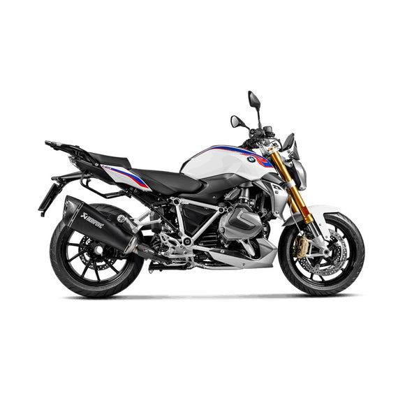 BMW R1250R - (2019-2024) Akrapovic Black Titanium Silencer Slip-On Kit - Road Legal