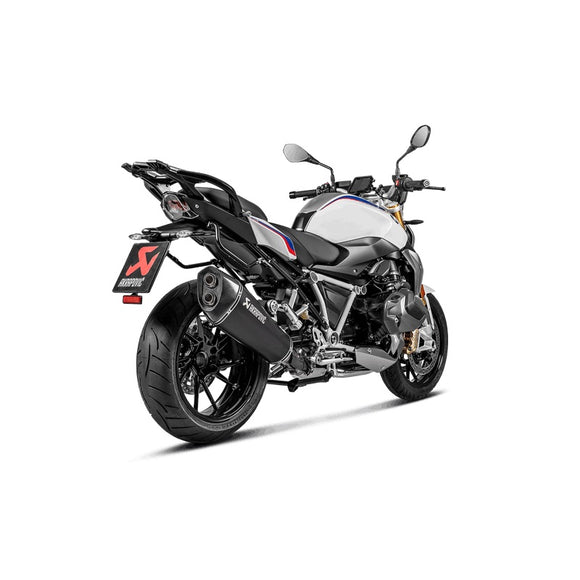 BMW R1250R - (2019-2024) Akrapovic Black Titanium Silencer Slip-On Kit - Road Legal