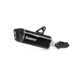 BMW R1250GS Adventure - (2019-2023) Akrapovic Titanium Silencer Slip-On Kit - (Includes Carbon Heat Shield) Black Finish - Road Legal