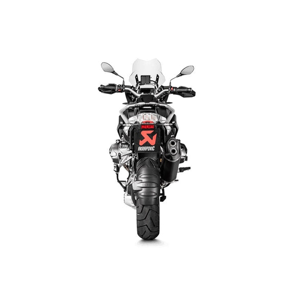 BMW R1250GS - (2019-2023) Akrapovic Titanium Silencer Slip-On Kit - (Includes Carbon Heat Shield) Black Finish - Road Legal