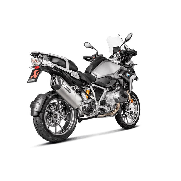 BMW R1250GS - (2019-2023) Akrapovic Titanium Silencer Slip-On Kit - (Includes Carbon Heat Shield) - Road Legal