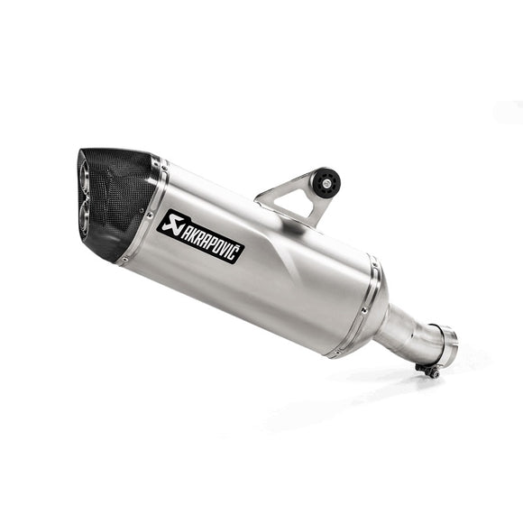 BMW R1250GS - (2019-2023) Akrapovic Titanium Silencer Slip-On Kit - (Includes Carbon Heat Shield) - Road Legal