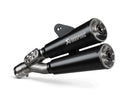 BMW R 12 - (2024-2026) Akrapovic Black Coated Twin Stacked Silencer Slip-On Kit - Road Legal