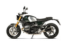 BMW R 12 nineT - (2024-2026) Akrapovic Black Coated Twin Stacked Silencer Slip-On Kit - Road Legal