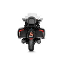 BMW K1600B Bagger/Grand America - (2018-2020) Akrapovic Titanium Silencer Slip-On Kit (Includes Carbon Heat Shields) - Twin Black  - Road Legal