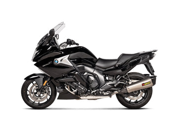 BMW K1600GT / GTL - (2011-2024) Akrapovic Titanium Silencer Slip-On Kit (Includes Carbon Heat Shields) - Twin Conical  - Road Legal