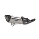 BMW C400GT - (2019-2023) Akrapovic Titanium Silencer Slip-On Kit With Carbon Heat Shield - Road Legal