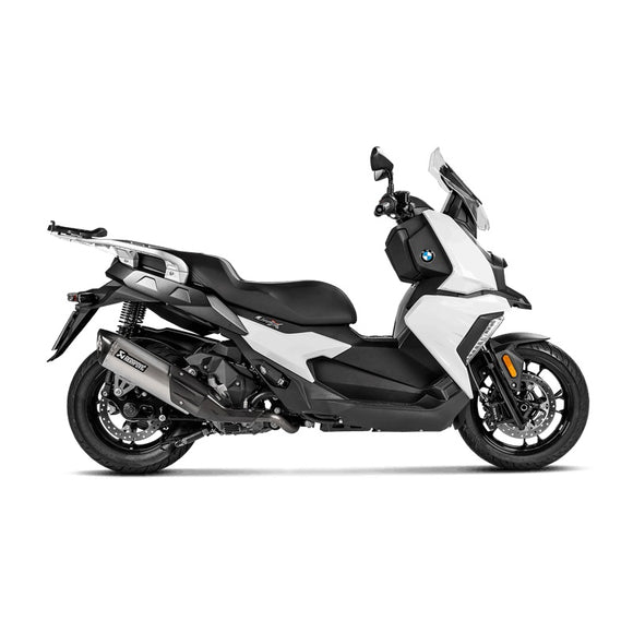 BMW C400GT - (2019-2023) Akrapovic Titanium Silencer Slip-On Kit With Carbon Heat Shield - Road Legal