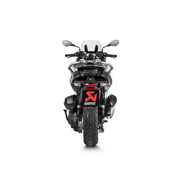 BMW C400GT - (2019-2023) Akrapovic Titanium Silencer Slip-On Kit With Carbon Heat Shield - Road Legal